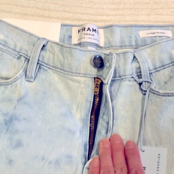 Frame Hi-Rise Straight leg jean size 30. NWT - Picture 6 of 11